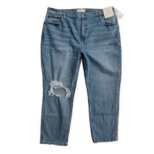 Abercrombie & Fitch The 90's Straight Ultra High Rise Jeans Size 35 Short NWT
